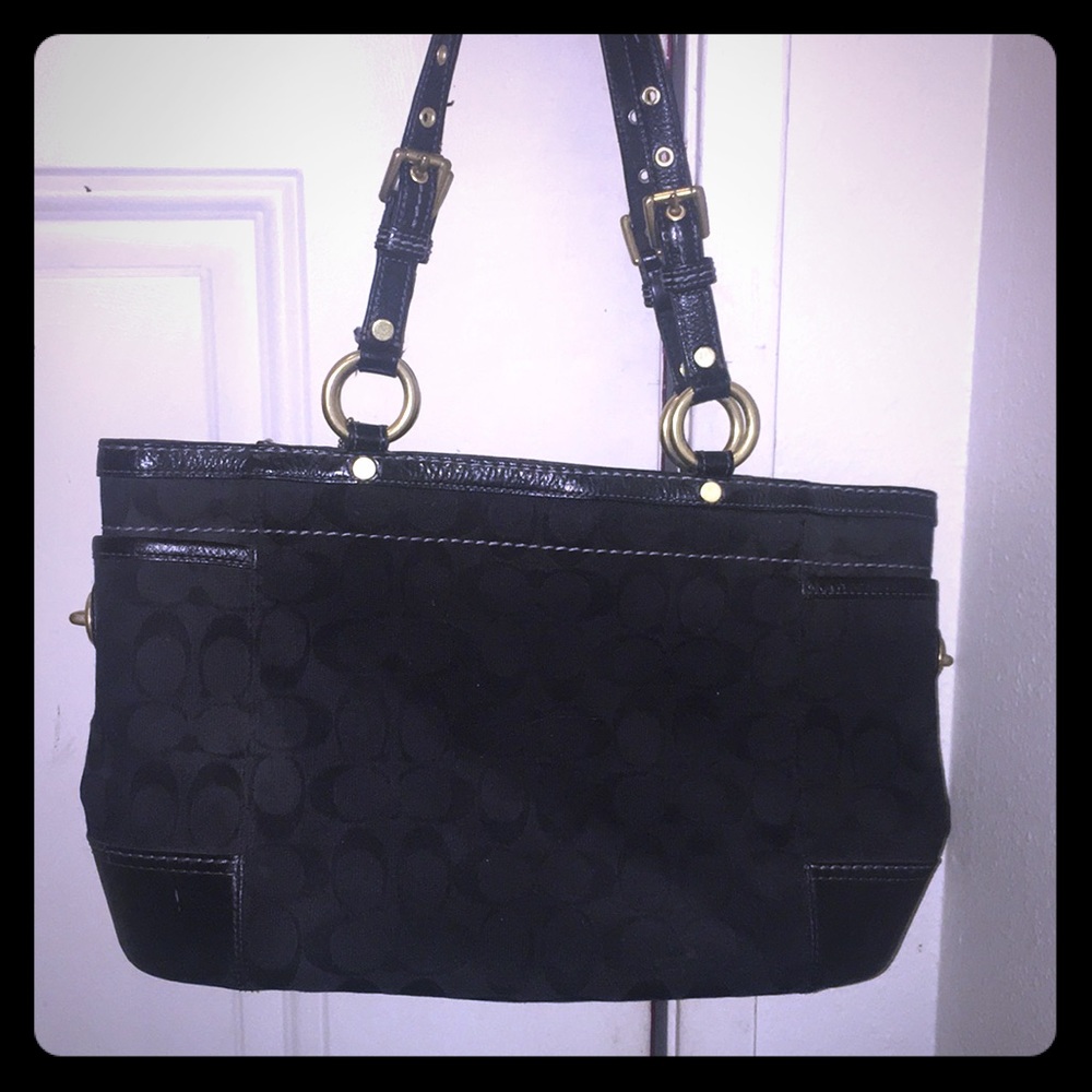 Black coach purse